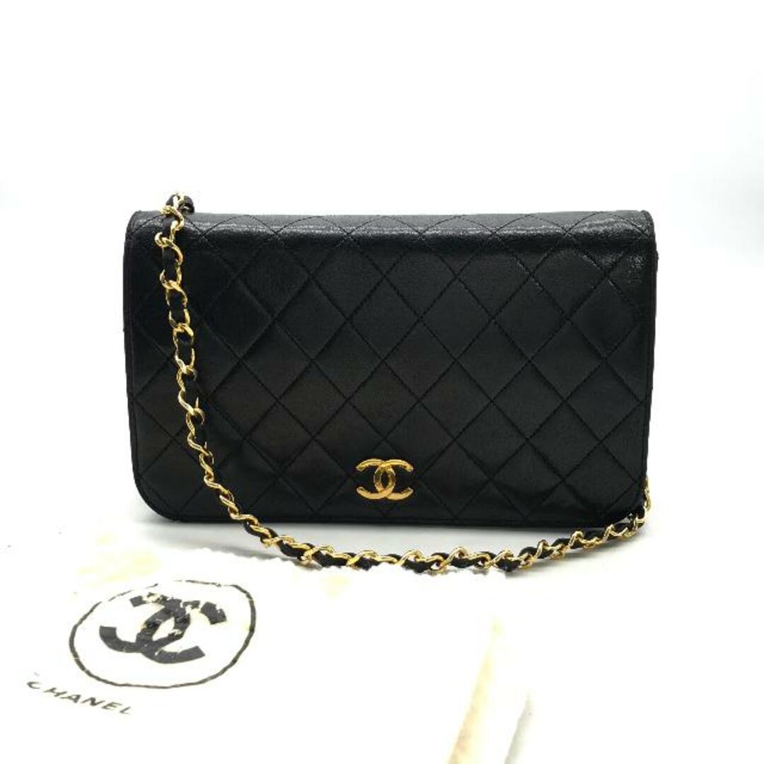 CHANEL(シャネル)のCHANEL シャネル ココマーク マトラッセ プッシュロック フルフラップ チェーン ショルダー バッグ ブラック 良品 a2065 レディースのバッグ(ショルダーバッグ)の商品写真