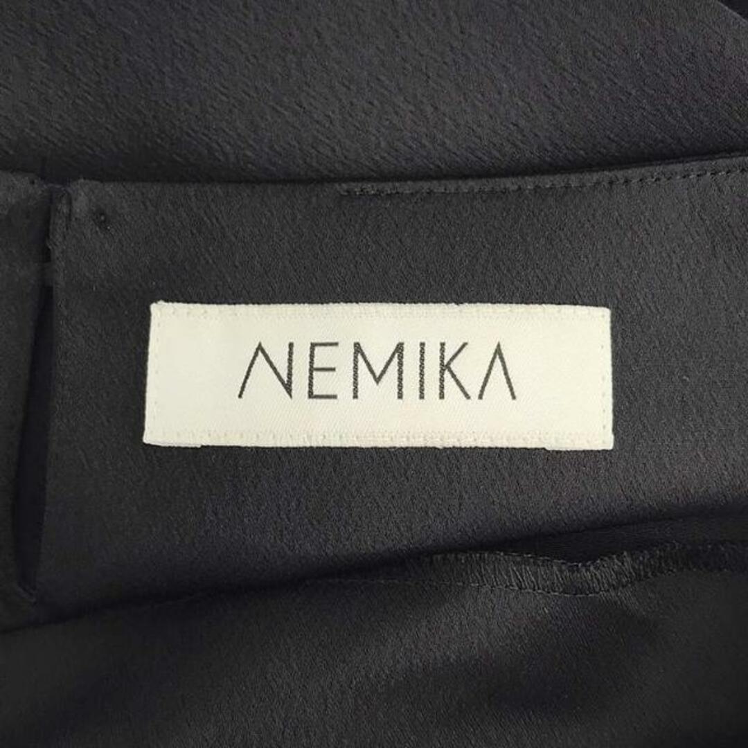 NEMIKA / ネミカ | セットアップ フリンジ バルーンスリーブブラウス スカート | 9 | ブラック | レディース レディースのトップス(シャツ/ブラウス(長袖/七分))の商品写真