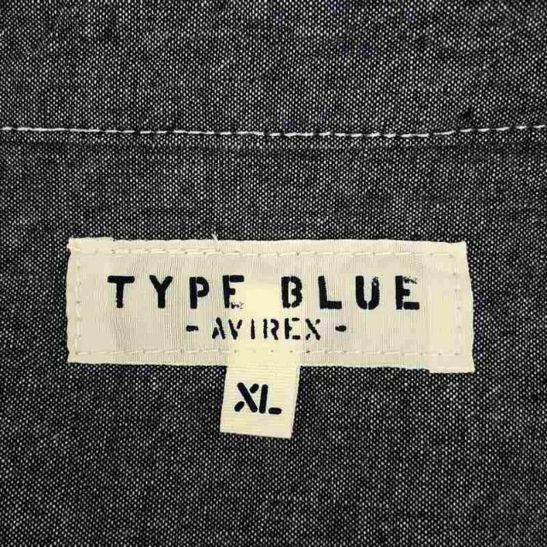 AVIREX(アヴィレックス)のAVIREX / アヴィレックス | シャンブレーワークシャツ | XL | ブルー系 | メンズ メンズのトップス(Tシャツ/カットソー(七分/長袖))の商品写真