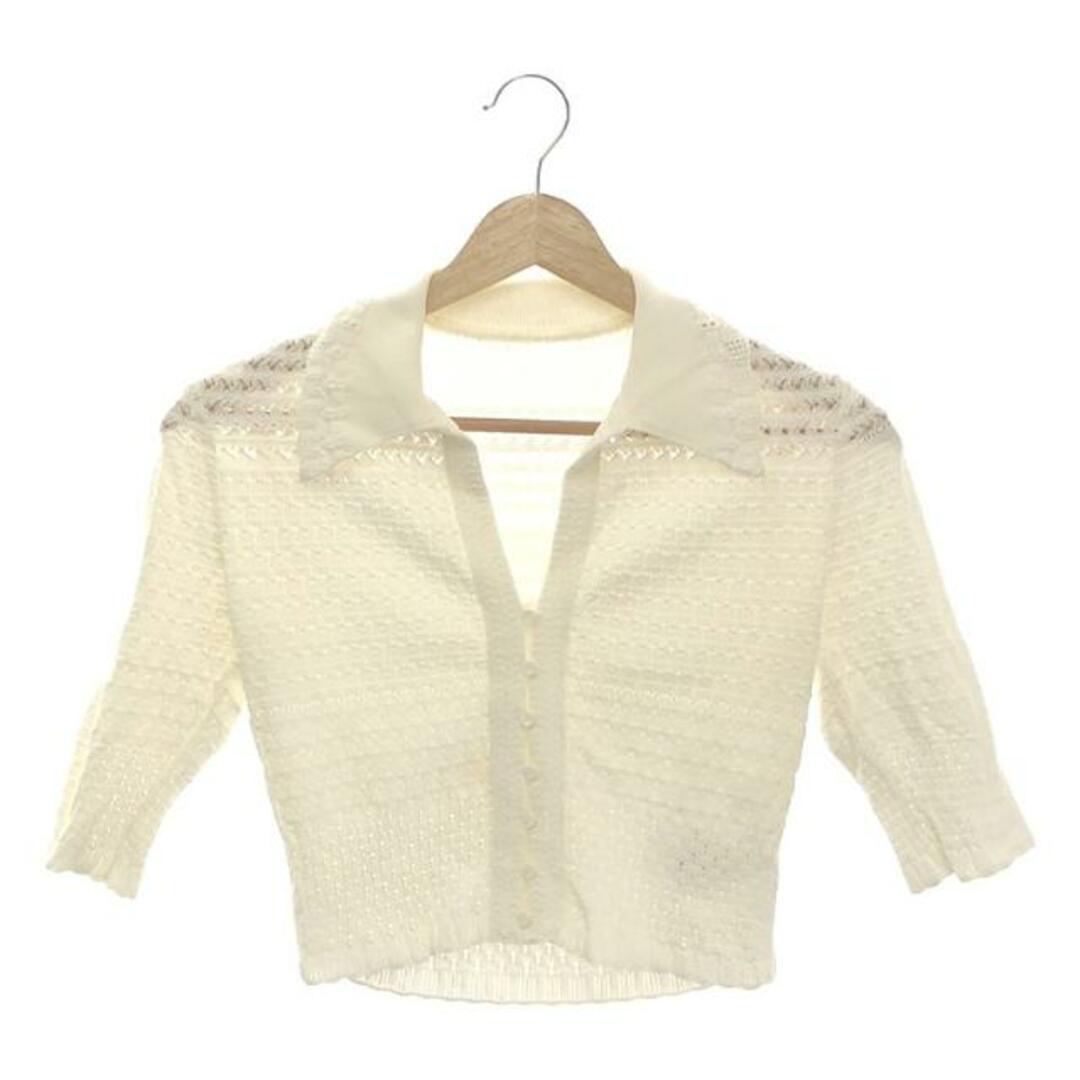 美品】 Mame Kurogouchi / マメクロゴウチ | Lace Knitted Top 美品】 Mame Kurogouchi / マメクロゴウチ | Lace Knitted Top
