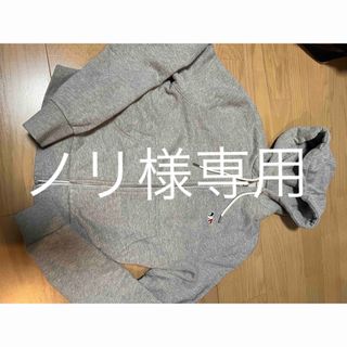 メゾンキツネ(MAISON KITSUNE')のMAISON KITSUNE パーカーXS グレー美品(パーカー)