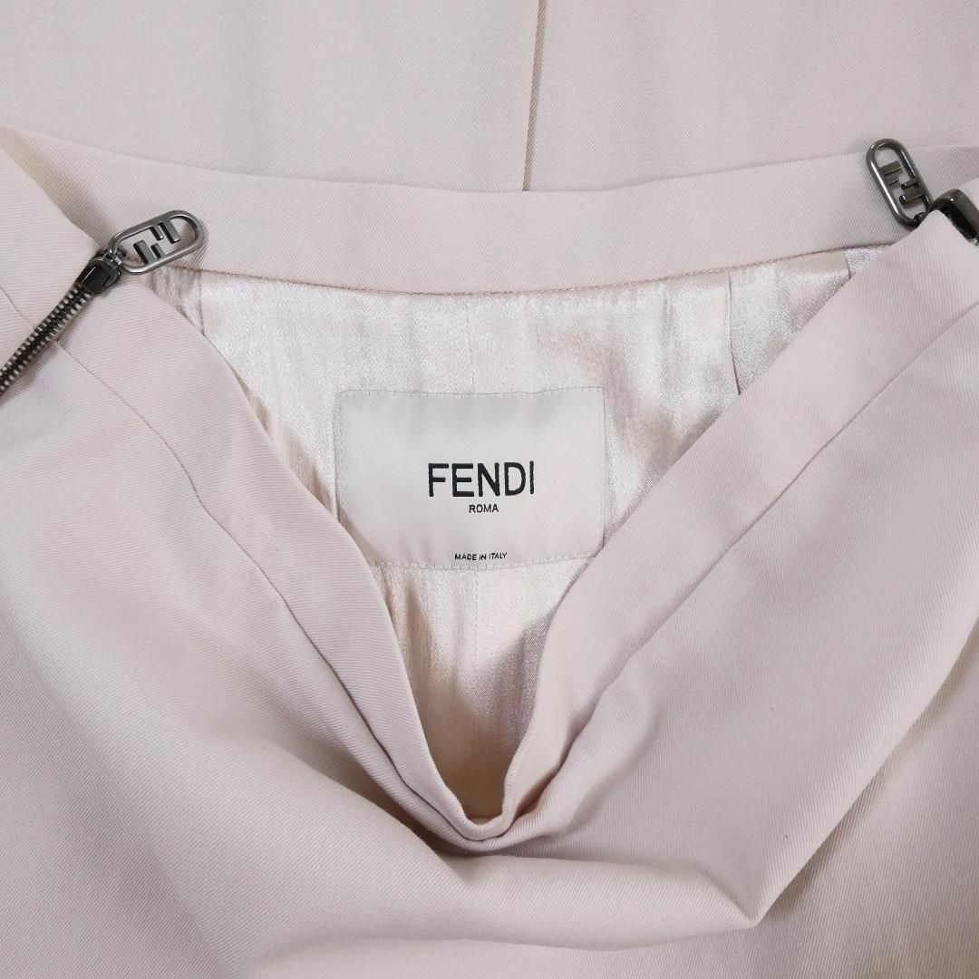 FENDI(フェンディ)の美品 FENDI サイドファスナー ミモレ丈 タイトスカート ロングスカート レディースのスカート(ロングスカート)の商品写真