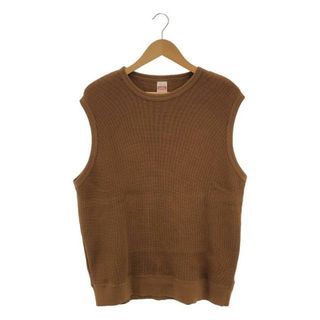 ヘルスニット(Healthknit)の【美品】  Healthknit / ヘルスニット | Super Heavy Waffle Vest スーパーヘビーワッフル ベスト | L | ブラウン | メンズ(ベスト)