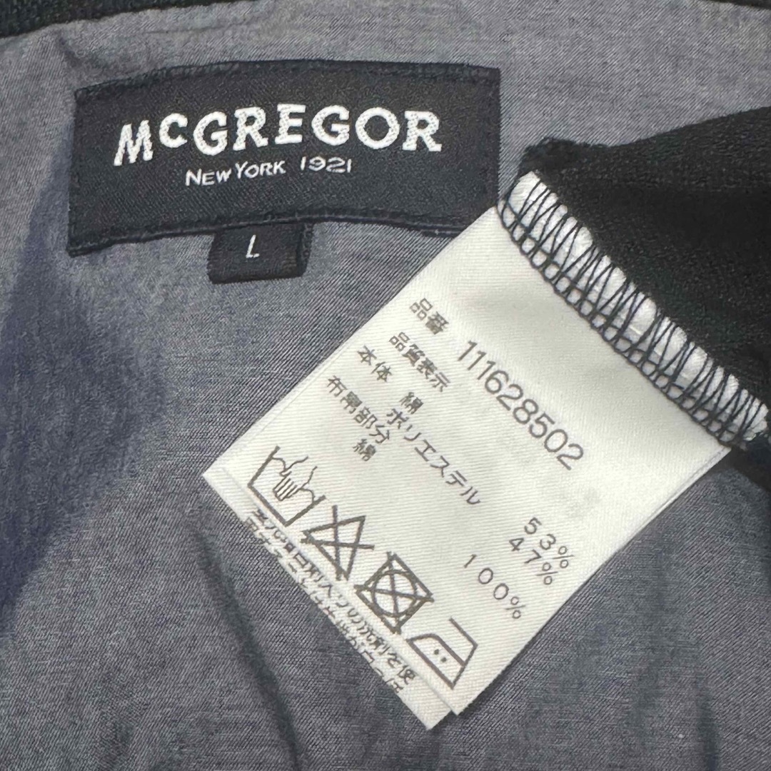McGREGOR(マックレガー)のマックレガー　半袖　ポロシャツ　黒　Lサイズ メンズのトップス(ポロシャツ)の商品写真