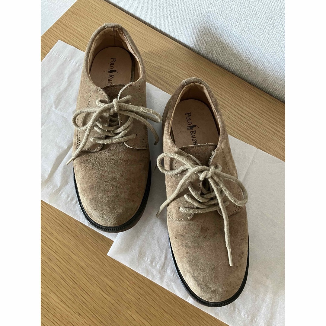 Ralph Lauren(ラルフローレン)のRALPH LAURENキッズ本革スウェード靴POLO キッズ/ベビー/マタニティのキッズ靴/シューズ(15cm~)(フォーマルシューズ)の商品写真