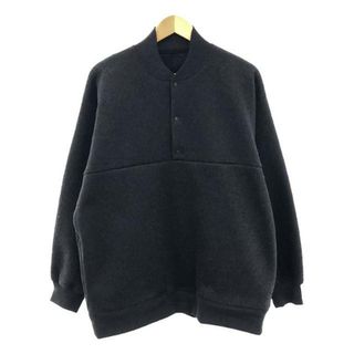 ブラームス(blurhms)の【新品】  blurhms / ブラームス | 2023AW | Pe/Silk Fleece P/O ポリエステル シルク フリースプルオーバー | 2 | ヘザーブラック | メンズ(スウェット)