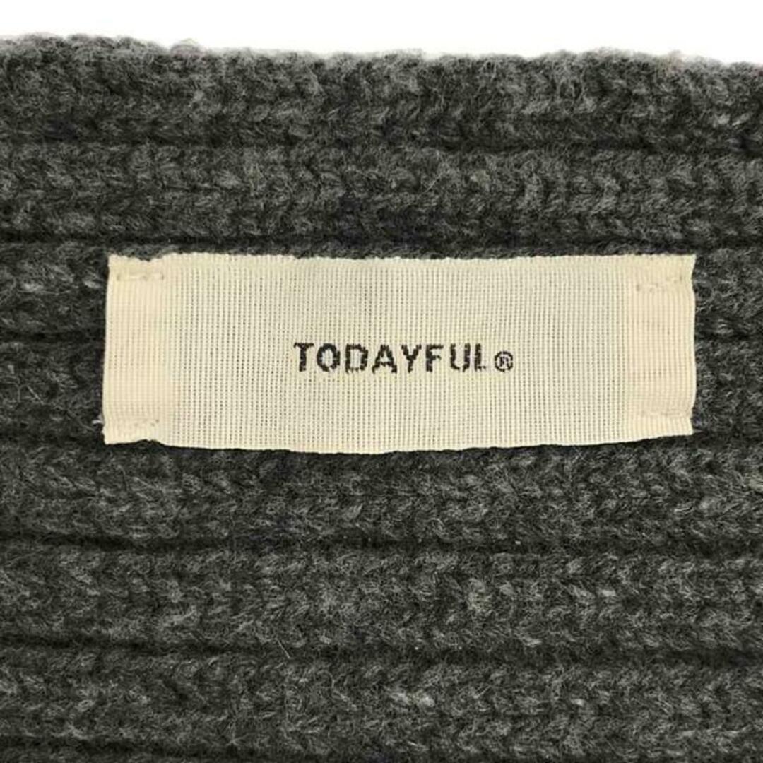 TODAYFUL(トゥデイフル)のTODAYFUL / トゥデイフル | Wool Rib Stole ウールリブストール マフラー | グレー | レディース レディースのファッション小物(マフラー/ショール)の商品写真