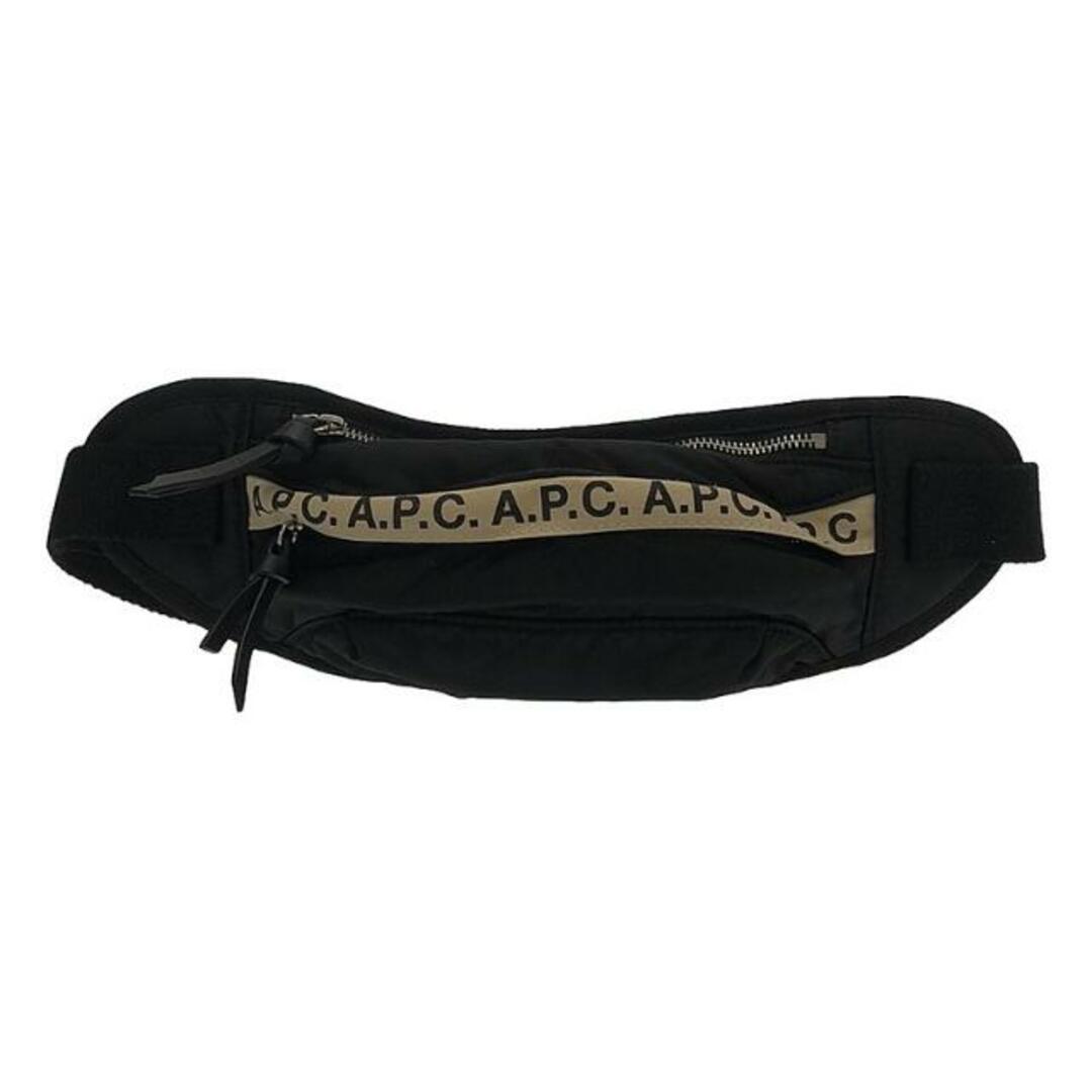 A.P.C(アーペーセー)のA.P.C. / アーペーセー | ロゴ ウエストバッグ ユニセックス | ブラック | メンズ メンズのバッグ(ウエストポーチ)の商品写真