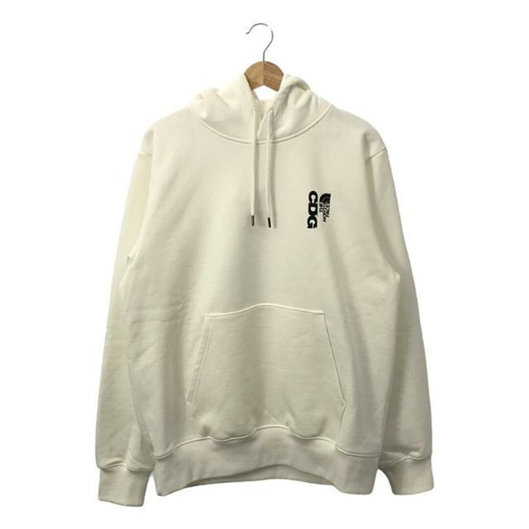 COMME des GARCONS(コムデギャルソン)の【美品】  COMME des GARCONS / コムデギャルソン | CDG × THE NORTH FACE / ザノースフェイス ICON PULLOVER HOODIE / ロゴ スウェット パーカー | M | ホワイト | メンズ メンズのトップス(スウェット)の商品写真