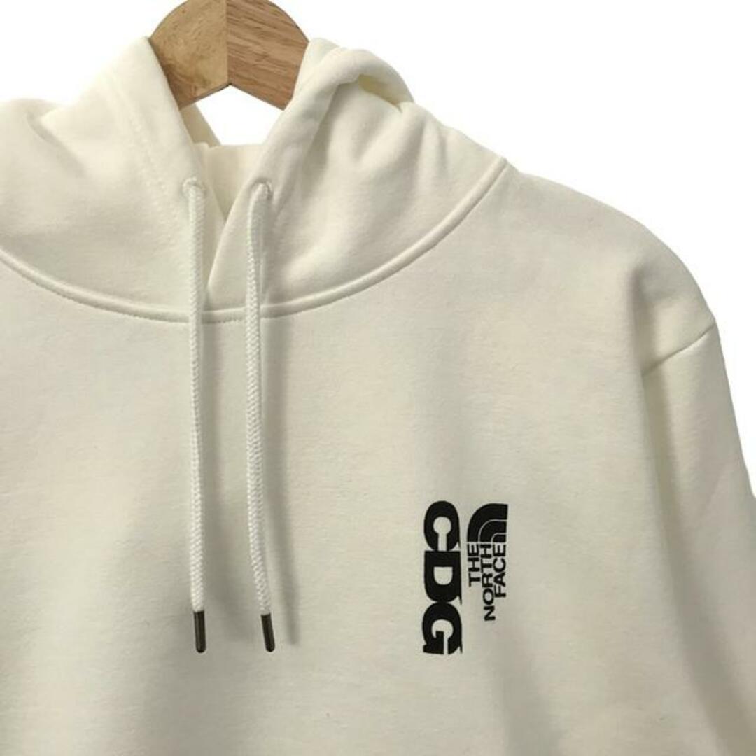 COMME des GARCONS(コムデギャルソン)の【美品】  COMME des GARCONS / コムデギャルソン | CDG × THE NORTH FACE / ザノースフェイス ICON PULLOVER HOODIE / ロゴ スウェット パーカー | M | ホワイト | メンズ メンズのトップス(スウェット)の商品写真