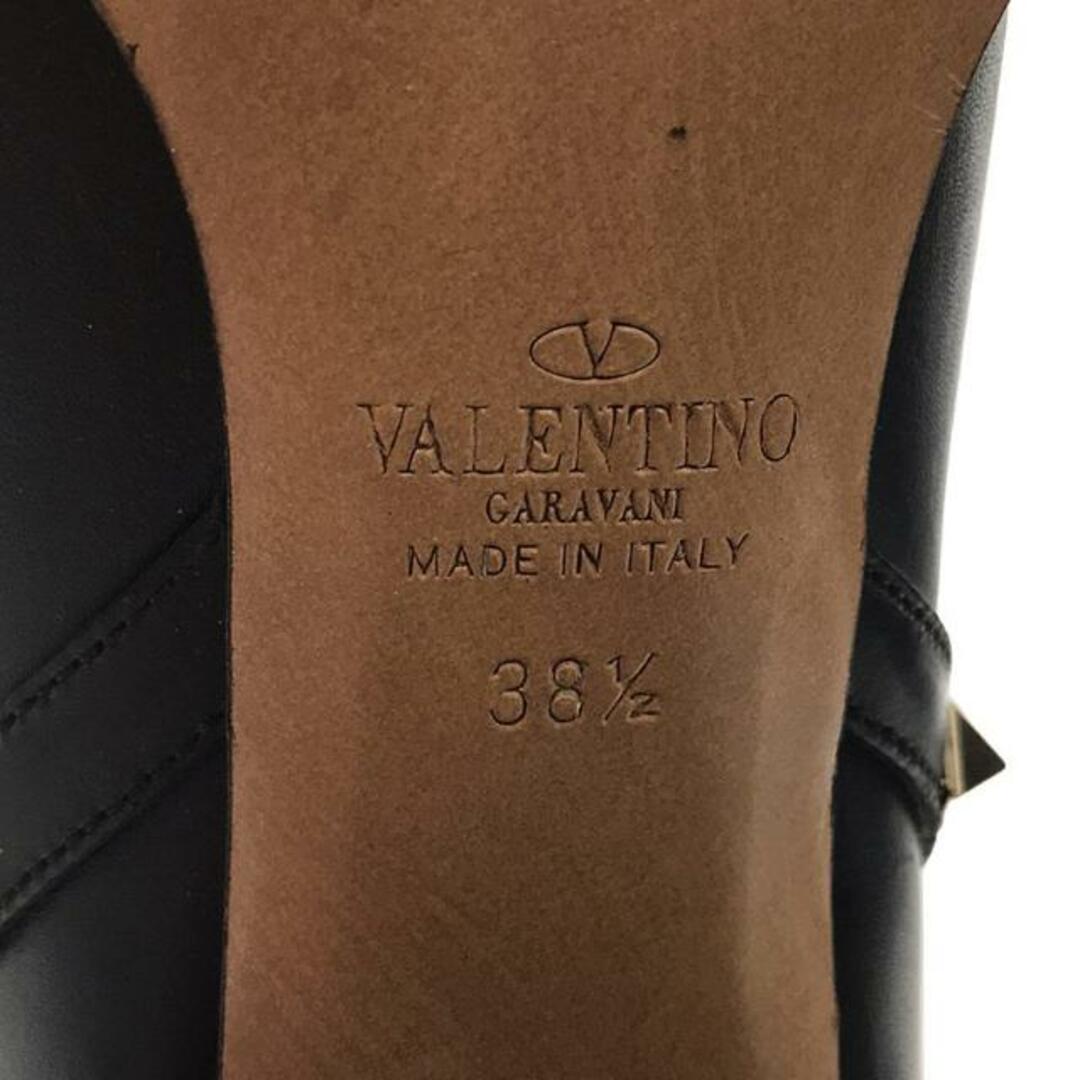 VALENTINO(ヴァレンティノ)のVALENTINO / ヴァレンティノ | ロックスタッズショートブーツ | 38 1/2 | ブラック | レディース レディースの靴/シューズ(ブーツ)の商品写真