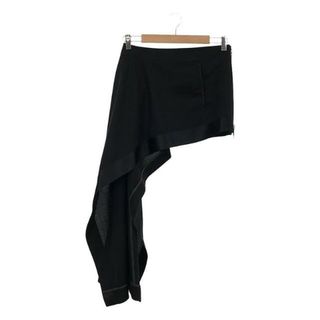 サカイ(sacai)のsacai / サカイ | 2023SS | MINI SKIRT WITH ASYMMETRICAL HEM スカート | 1 | ブラック | レディース(ミニスカート)