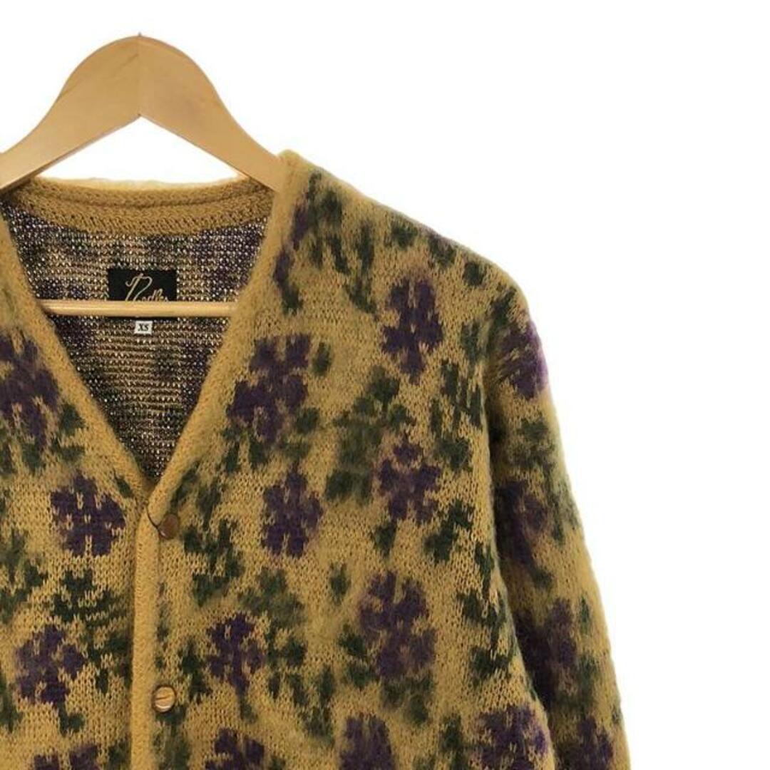 Needles(ニードルス)の【新品】  Needles / ニードルス | 2023AW | Mohair Cardigan - Flower  / モヘヤ ニットカーディガン | XS | yellow | メンズ メンズのトップス(カーディガン)の商品写真