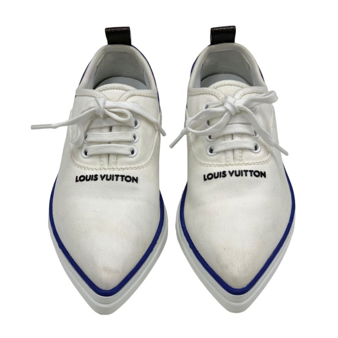 LOUIS VUITTON(ルイヴィトン)のルイヴィトン LOUIS VUITTON モノグラム スニーカー 靴 シューズ ロゴ キャンバス ホワイト ブルー レディースの靴/シューズ(スニーカー)の商品写真