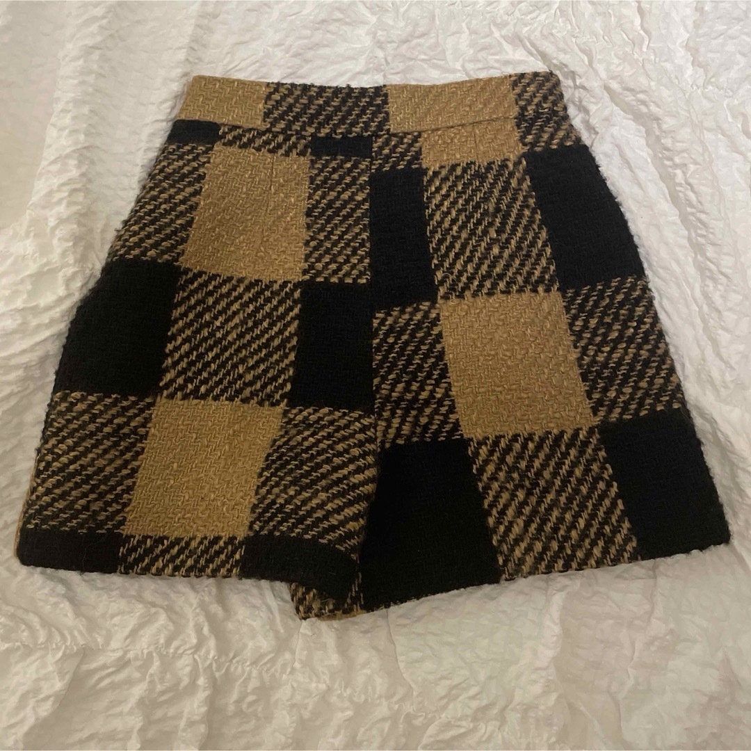 sheller シェリエ ブロックチェックキュロット sheller シェリエ ブロックチェックキュロット