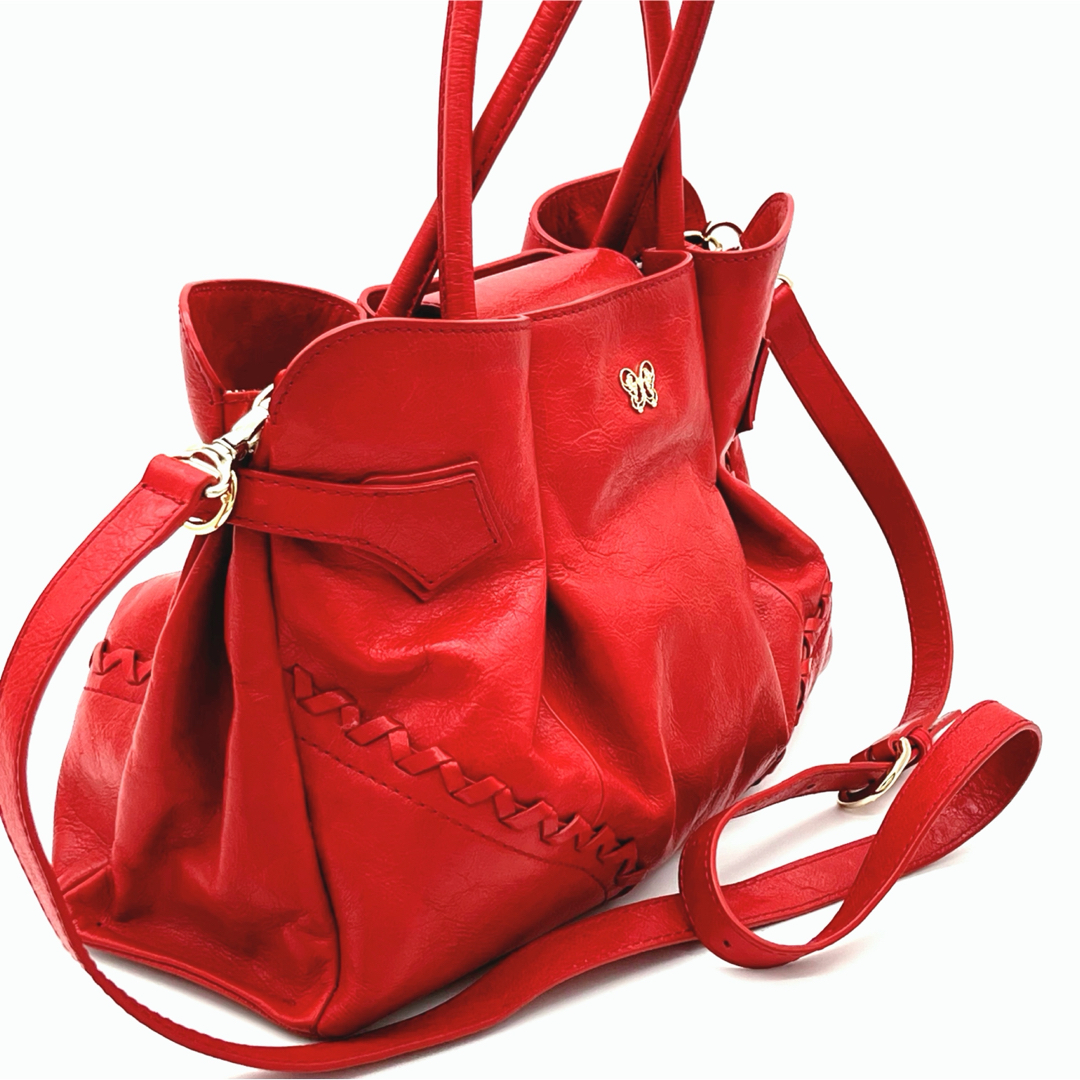 ANNA SUI(アナスイ)の【美品】ANNA SUI アナスイ　2way ショルダーバッグ　ハンドバッグ レディースのバッグ(ハンドバッグ)の商品写真