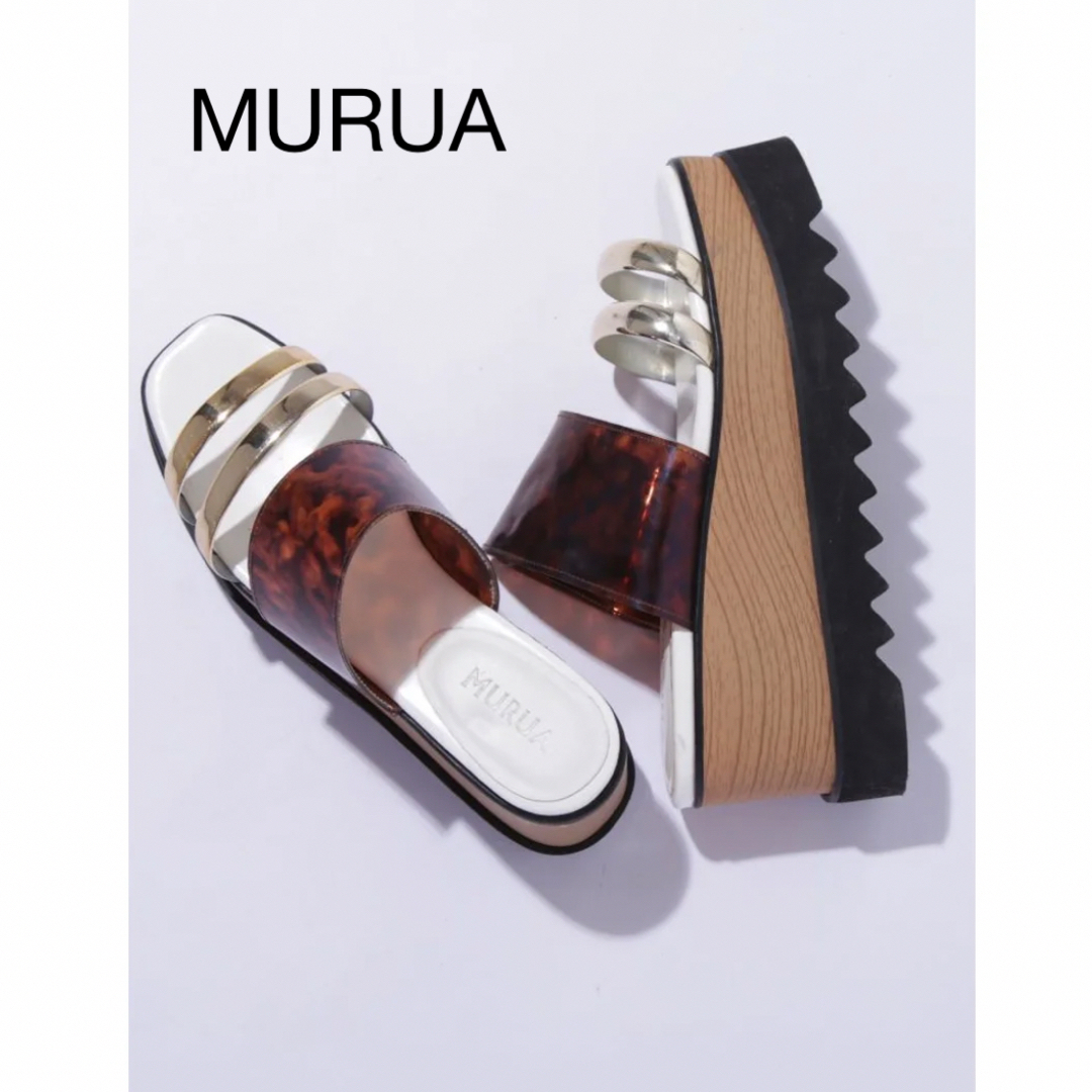 MURUA(ムルーア)のMURUA クリアウェッジサンダル レディースの靴/シューズ(サンダル)の商品写真