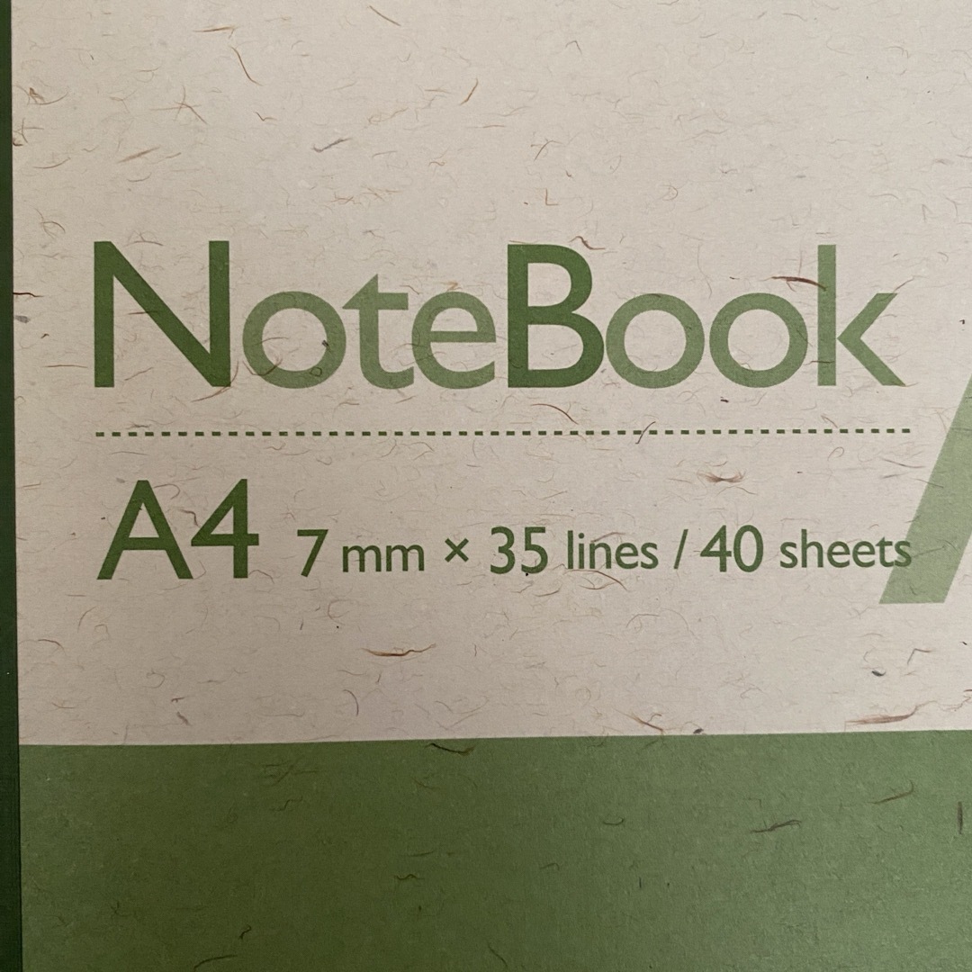 日本製ノート A4サイズ 40枚 5冊 インテリア/住まい/日用品の文房具(ノート/メモ帳/ふせん)の商品写真