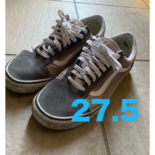 ヴァンズ(VANS)のバンズ　オールドスクールVANS UA OLD SKOOL グレー27.5センチ(スニーカー)