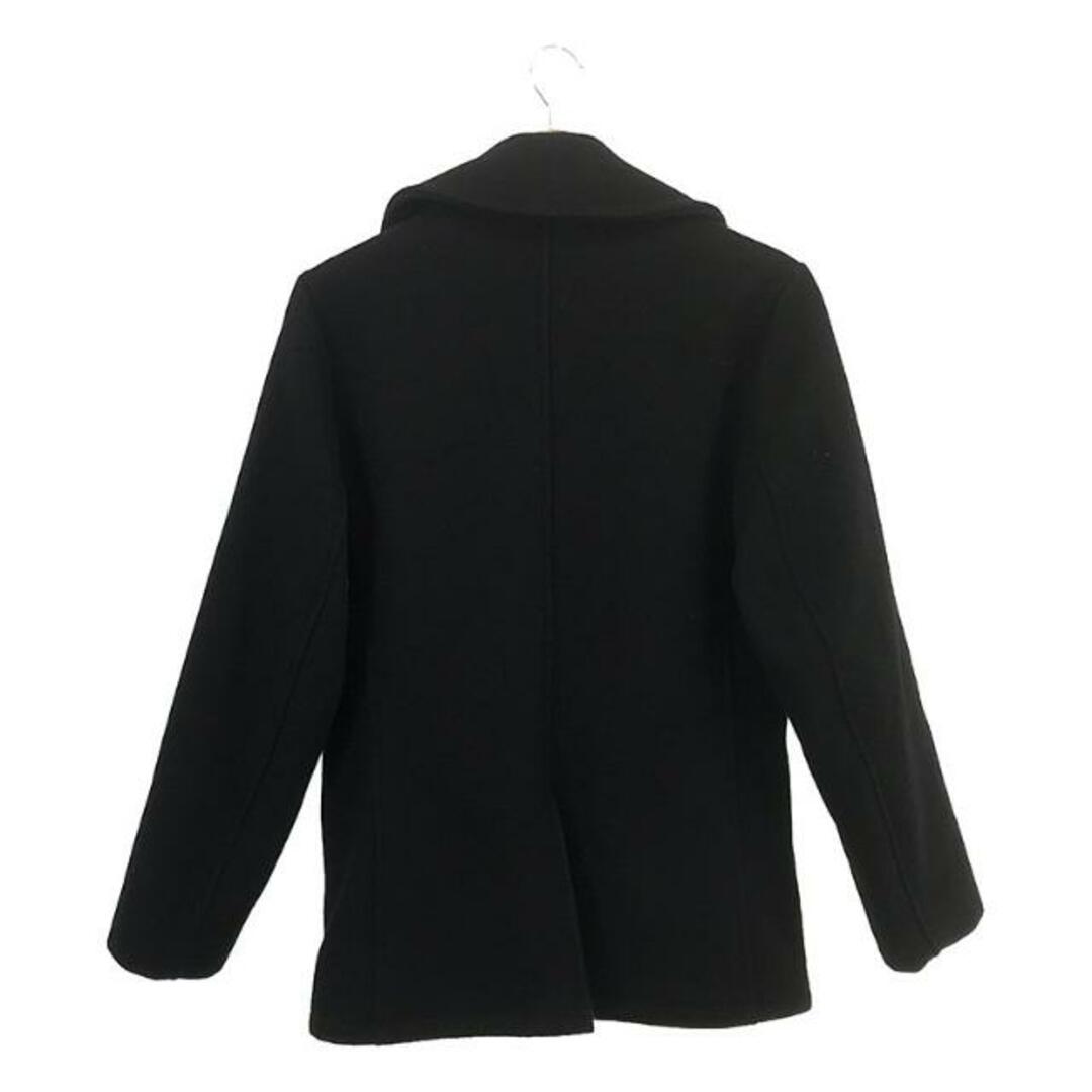 schott(ショット)のSCHOTT / ショット | × MEN'S BIGI U.S.740N PEA JACKET /  レザー切替 ウール ピーコート / 総裏地 | 36 | ブラック | メンズ メンズのジャケット/アウター(その他)の商品写真