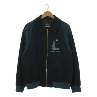 【美品】  JUST DON / ジャストドン | コーデュロイ切替 ブルゾン ジャケット / 総裏地 | L | ブラック/グリーン系 | メンズ(その他)