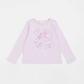 メゾピアノ(mezzo piano)のメゾピアノ新品タグ付きユニコーンキャンディ刺しゅう長袖Ｔシャツ140(Tシャツ/カットソー)