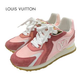 ルイヴィトン(LOUIS VUITTON)の未使用 ルイヴィトン LOUIS VUITTON ランアウェイライン スニーカー 靴 シューズ LVロゴ インヒール ピンク(スニーカー)