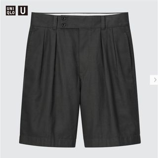 UNIQLO - UNIQLO U ワイドフィットタックチノショーツ 08 DARK GRAY M