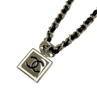 シャネル(CHANEL)のシャネル CHANEL ネックレス ペンダント チョーカー ゴールド ココマーク スクエア チェーン(ネックレス)