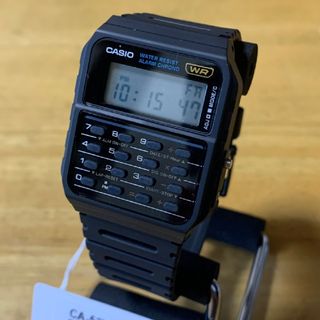 カシオ(CASIO)の【新品】カシオ CASIO カリキュレーター 腕時計 CA53W-1Z ブラック(腕時計(デジタル))