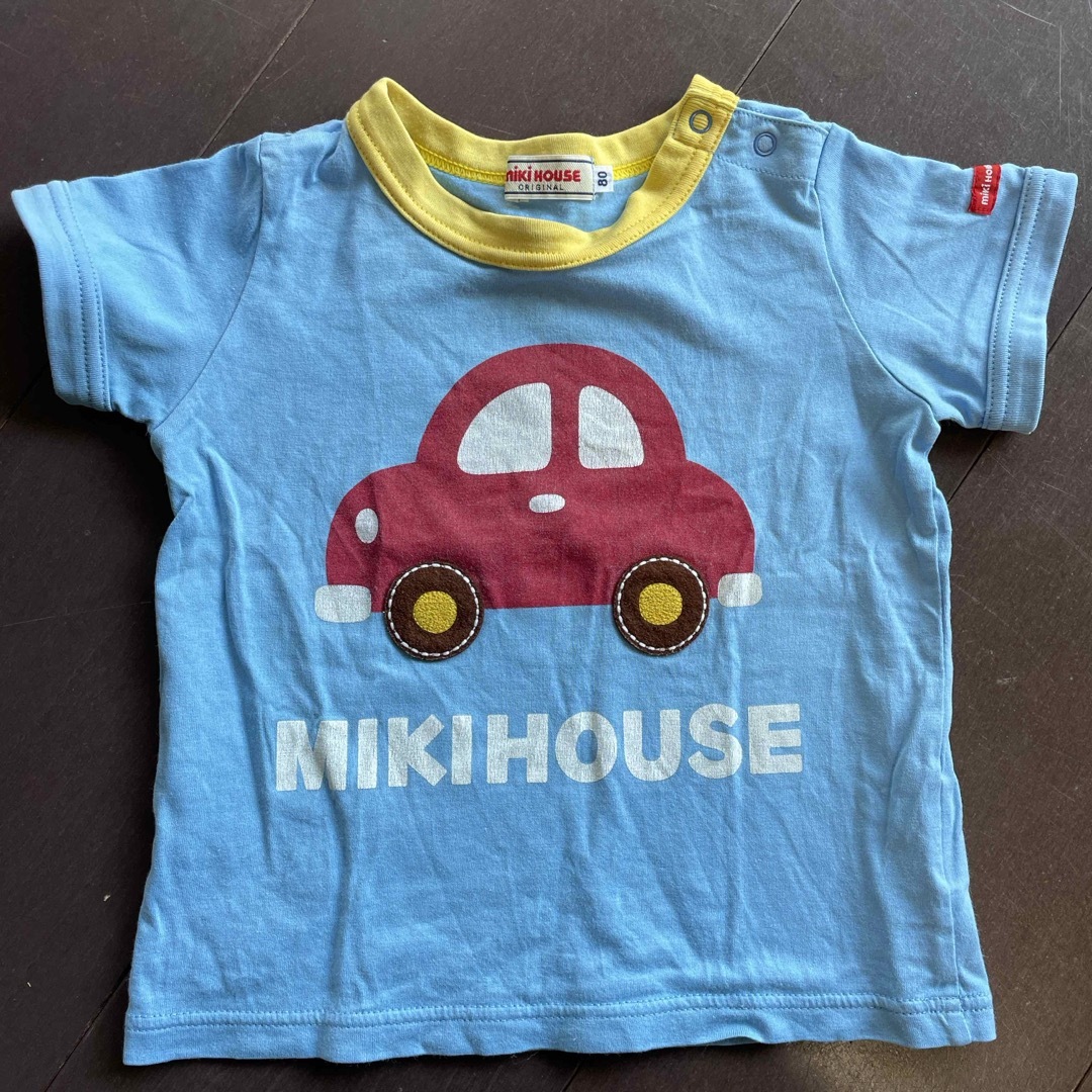 mikihouse(ミキハウス)のmikihouse まとめ売りTシャツ3枚 キッズ/ベビー/マタニティのベビー服(~85cm)(Ｔシャツ)の商品写真