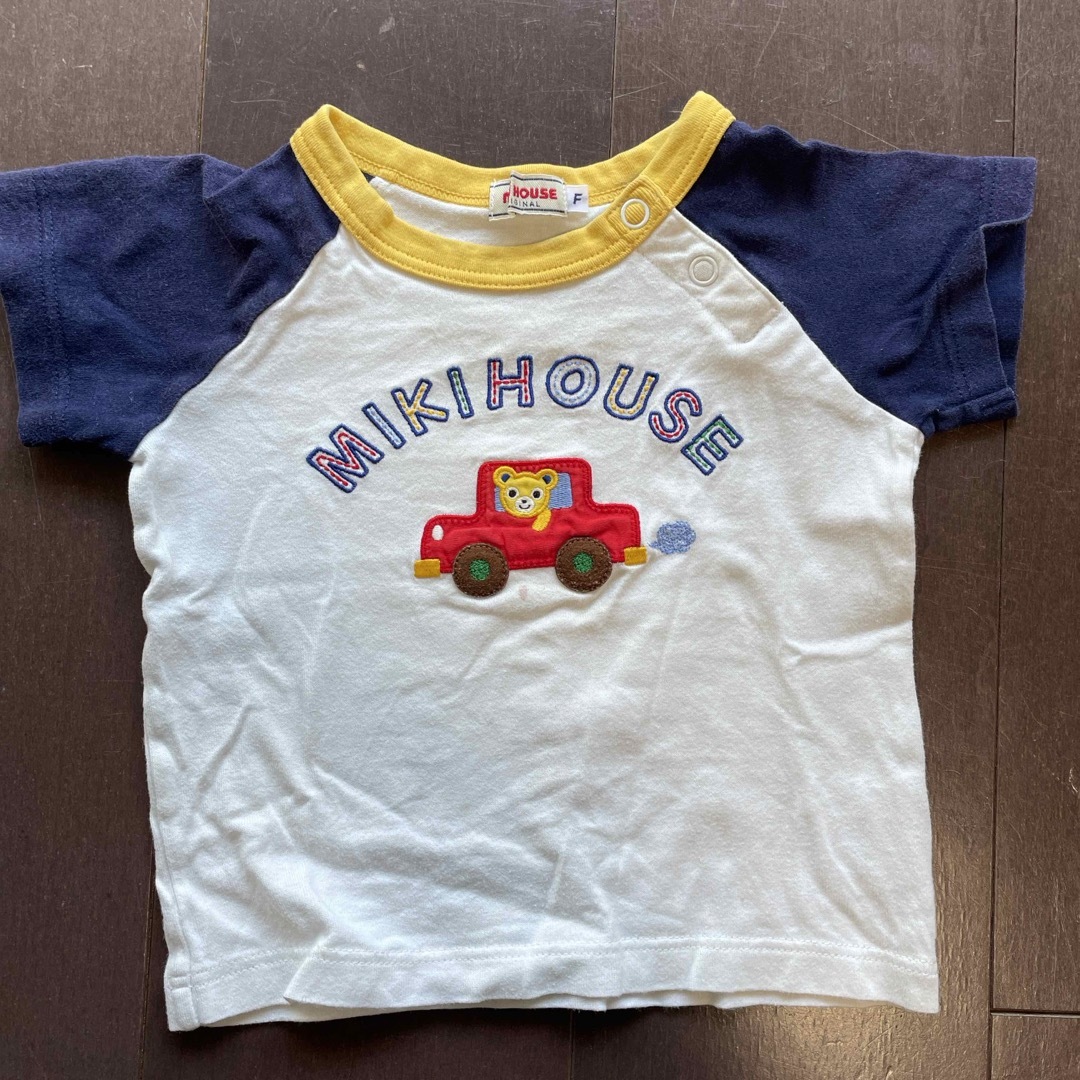 mikihouse(ミキハウス)のmikihouse まとめ売りTシャツ3枚 キッズ/ベビー/マタニティのベビー服(~85cm)(Ｔシャツ)の商品写真