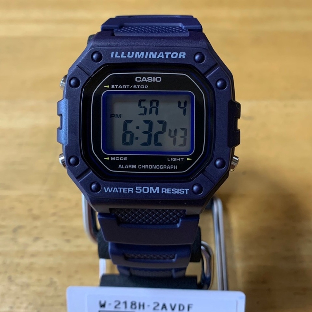 CASIO(カシオ)の【新品】カシオ CASIO メンズ 腕時計 W-218H-2A ネイビー メンズの時計(腕時計(デジタル))の商品写真