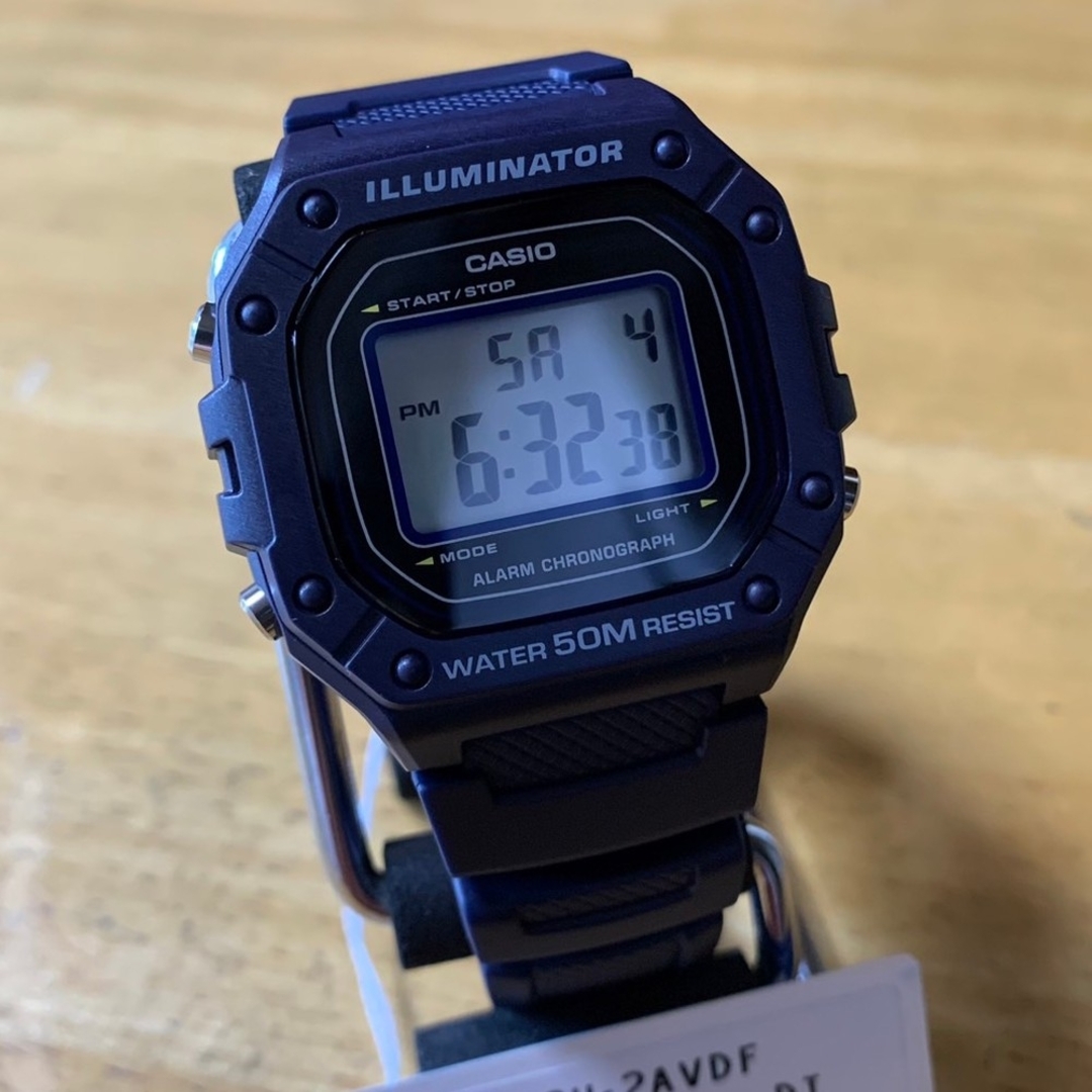 CASIO(カシオ)の【新品】カシオ CASIO メンズ 腕時計 W-218H-2A ネイビー メンズの時計(腕時計(デジタル))の商品写真