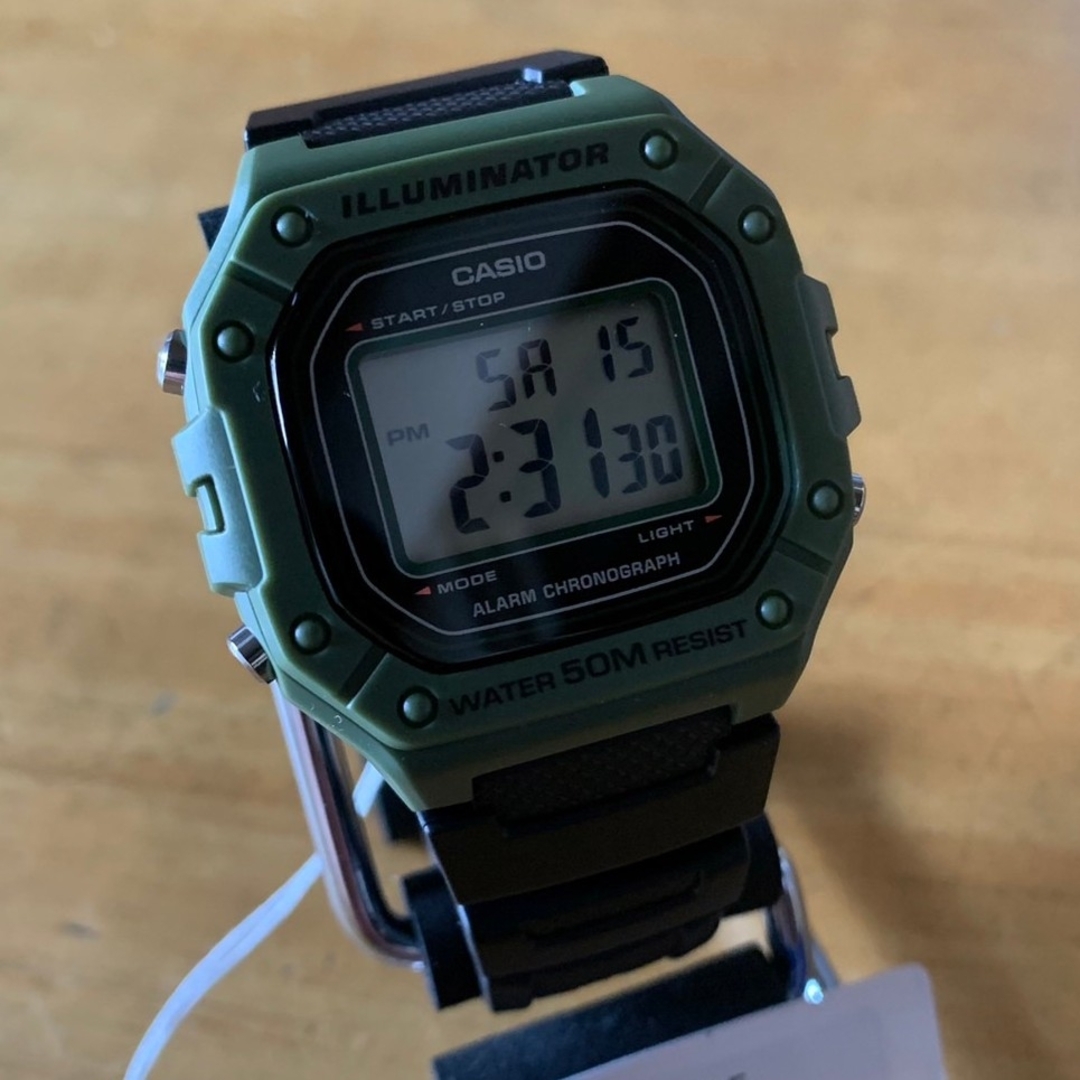 CASIO(カシオ)の【新品】カシオ CASIO メンズ 腕時計 W-218H-3A グリーン メンズの時計(腕時計(デジタル))の商品写真