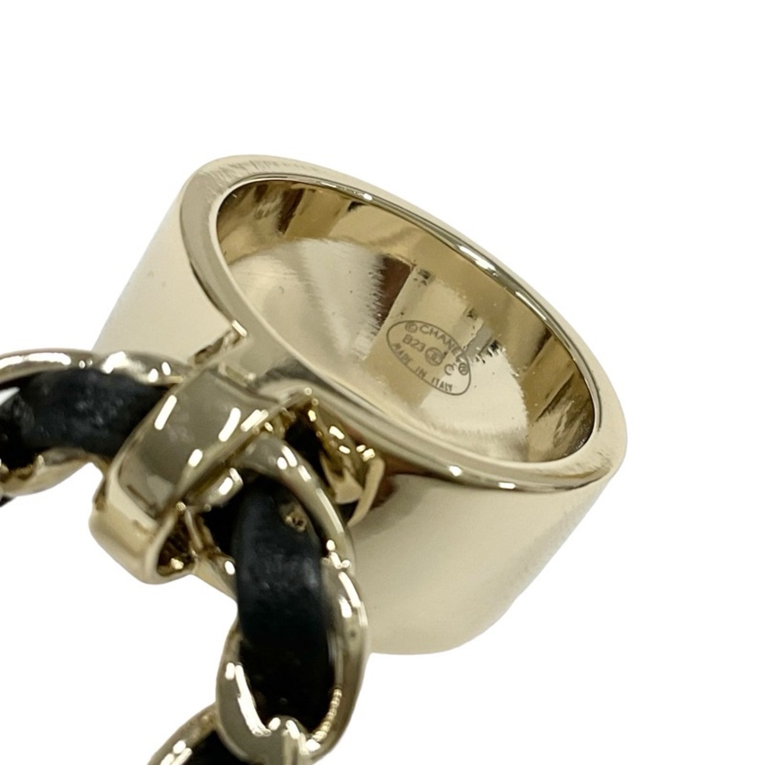 CHANEL(シャネル)のシャネル CHANEL リング 指輪 ゴールド ブラック ホワイト ココマーク マトラッセ バッグチャーム レディースのアクセサリー(リング(指輪))の商品写真