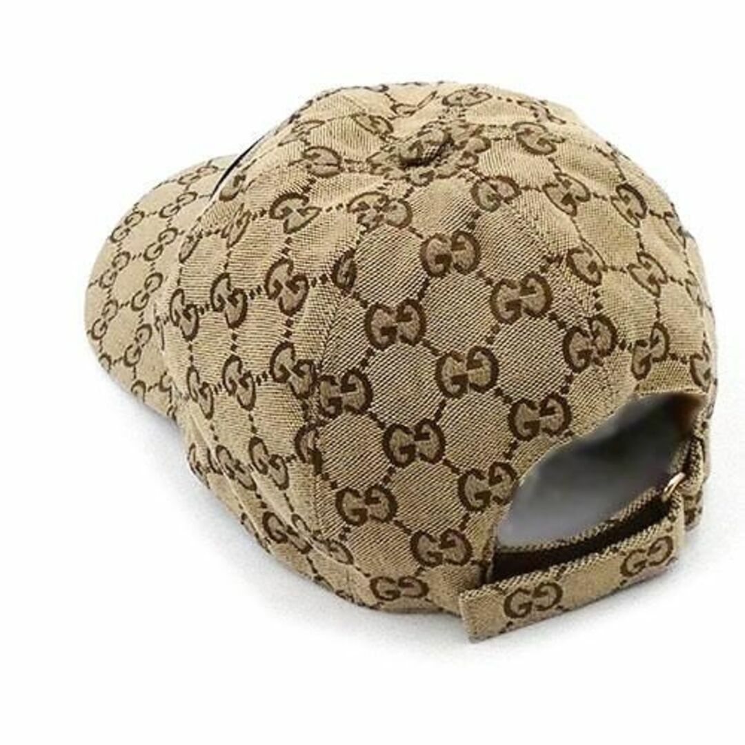 Gucci(グッチ)のグッチ 帽子 GUCCI GGキャンバスxレザー ベースボール キャップ ロゴ XL 60cm ベージュxブラウン メンズ 576253 T-YJ06172 メンズの帽子(キャップ)の商品写真