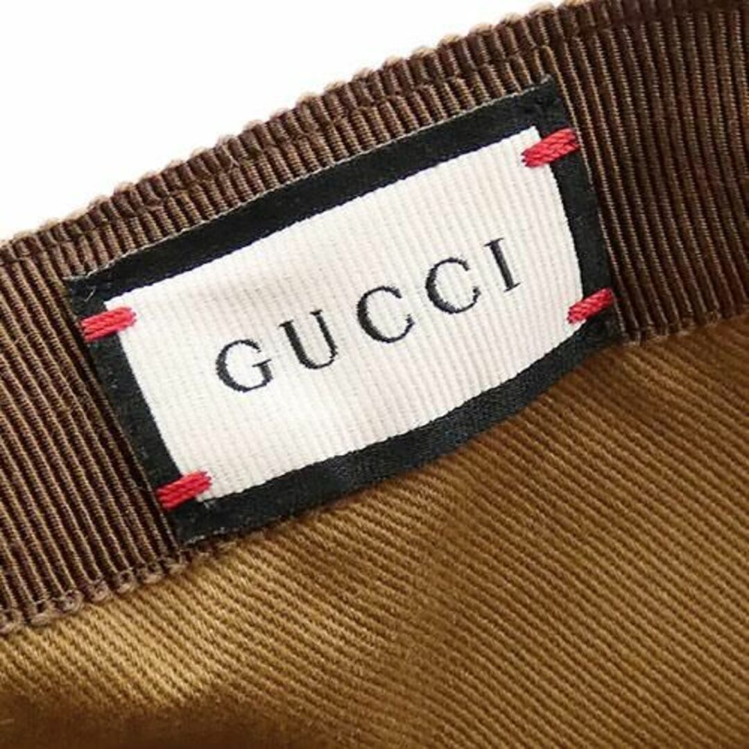 Gucci(グッチ)のグッチ 帽子 GUCCI GGキャンバスxレザー ベースボール キャップ ロゴ XL 60cm ベージュxブラウン メンズ 576253 T-YJ06172 メンズの帽子(キャップ)の商品写真