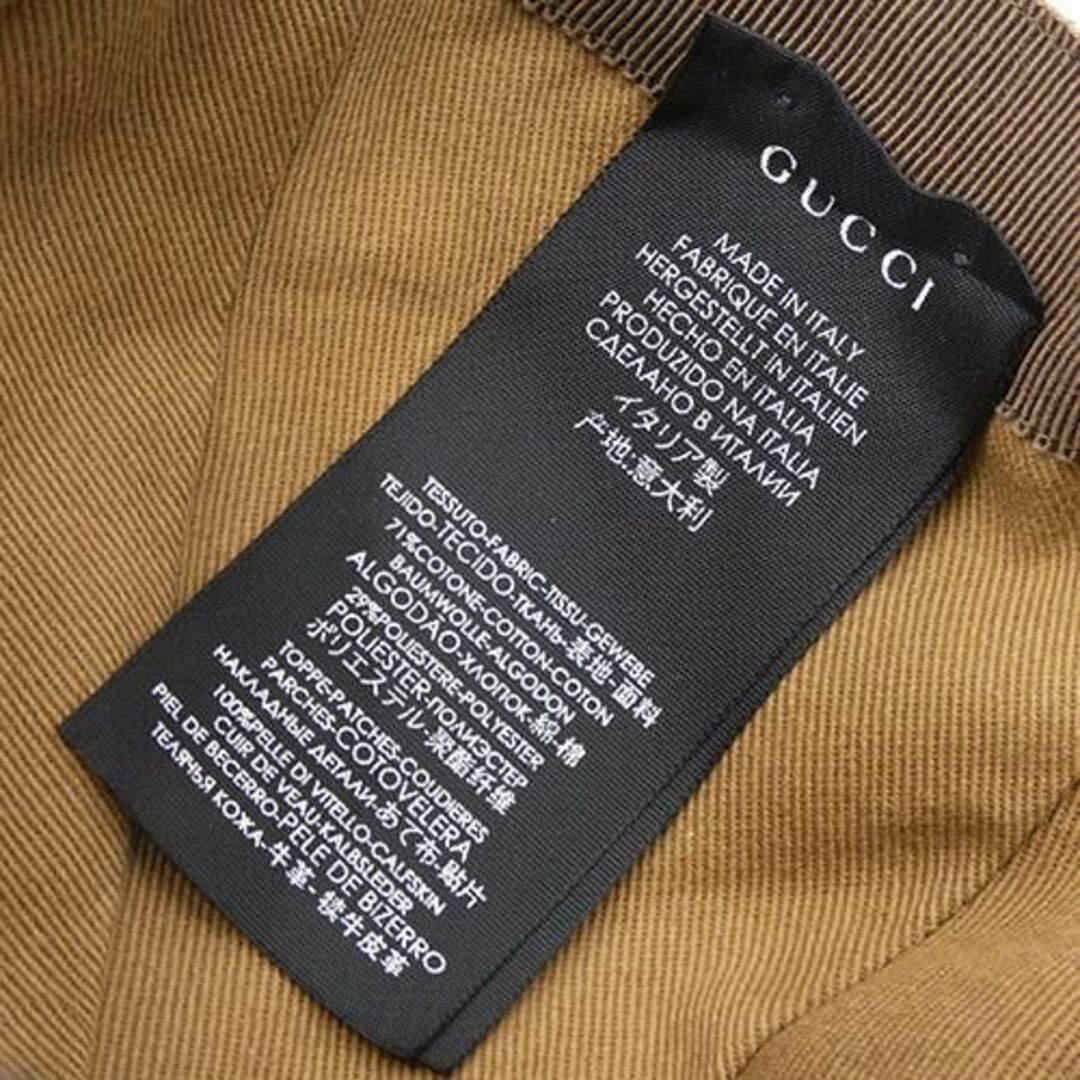 Gucci(グッチ)のグッチ 帽子 GUCCI GGキャンバスxレザー ベースボール キャップ ロゴ XL 60cm ベージュxブラウン メンズ 576253 T-YJ06172 メンズの帽子(キャップ)の商品写真