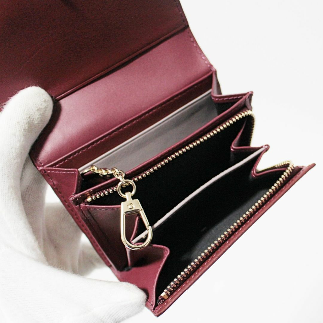 Paul Smith(ポールスミス)の新品 箱付 ポールスミス フレームデザイン キーホルダー付き コンパクト財布 レディースのファッション小物(コインケース)の商品写真