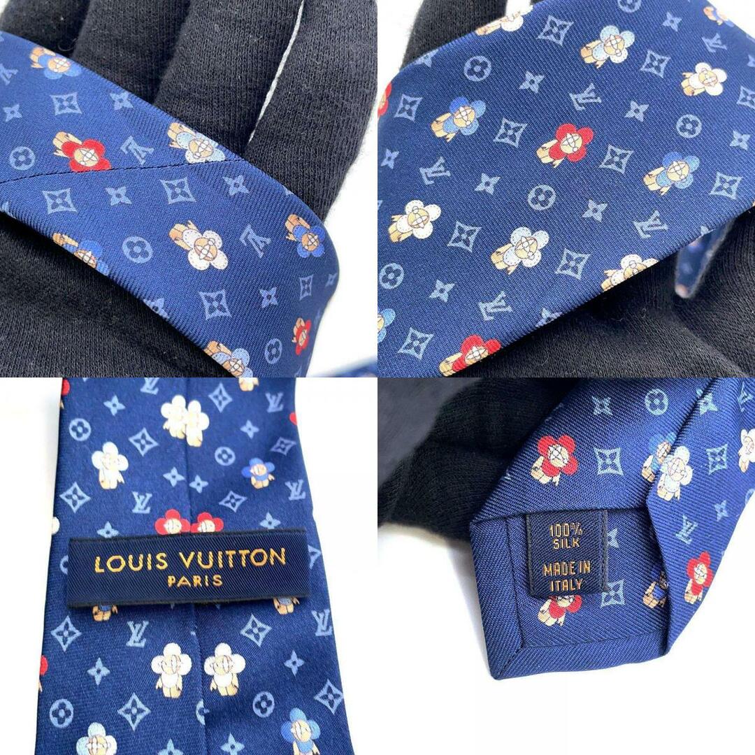 LOUIS VUITTON(ルイヴィトン)のルイヴィトン ネクタイ モノグラム ヴィヴィエンヌ シルク LOUIS VUITTON メンズ ブルー メンズのファッション小物(ネクタイ)の商品写真