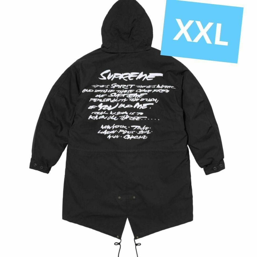 Supreme(シュプリーム)のXXL Supreme ss24 フィッシュテール Futura ブラック 黒 メンズのジャケット/アウター(モッズコート)の商品写真