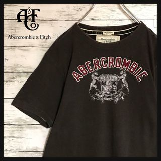 アバクロンビーアンドフィッチ(Abercrombie&Fitch)の【MUSCLE】アバクロンビー＆フィッチ　ロゴワッペン付きTシャツ　F615(Tシャツ/カットソー(半袖/袖なし))