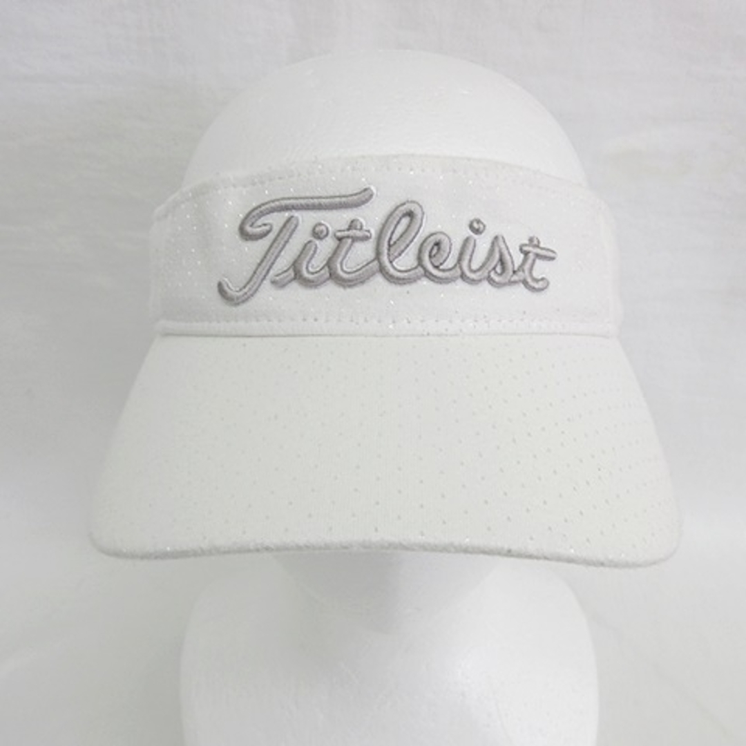 Titleist(タイトリスト)のタイトリスト TITLEIST ゴルフ サンバイザー 帽子 白 ホワイト F スポーツ/アウトドアのゴルフ(ウエア)の商品写真