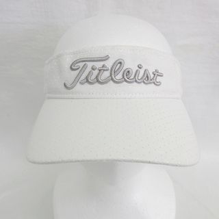 タイトリスト(Titleist)のタイトリスト TITLEIST ゴルフ サンバイザー 帽子 白 ホワイト F(ウエア)