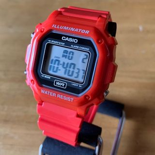 カシオ(CASIO)の【新品】カシオ CASIO メンズ 腕時計 F-108WHC-4A レッド(腕時計(アナログ))