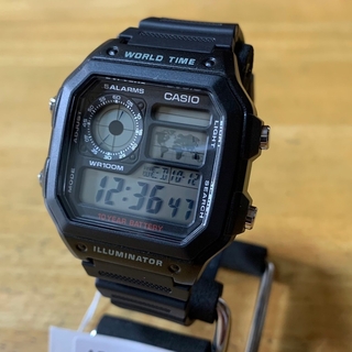 カシオ(CASIO)の【新品】カシオ CASIO スタンダード 腕時計 AE-1200WH-1A(腕時計(デジタル))