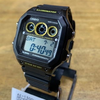 カシオ(CASIO)の【新品】カシオ CASIO スタンダード 腕時計 AE-1300WH-1A 液晶(腕時計(デジタル))