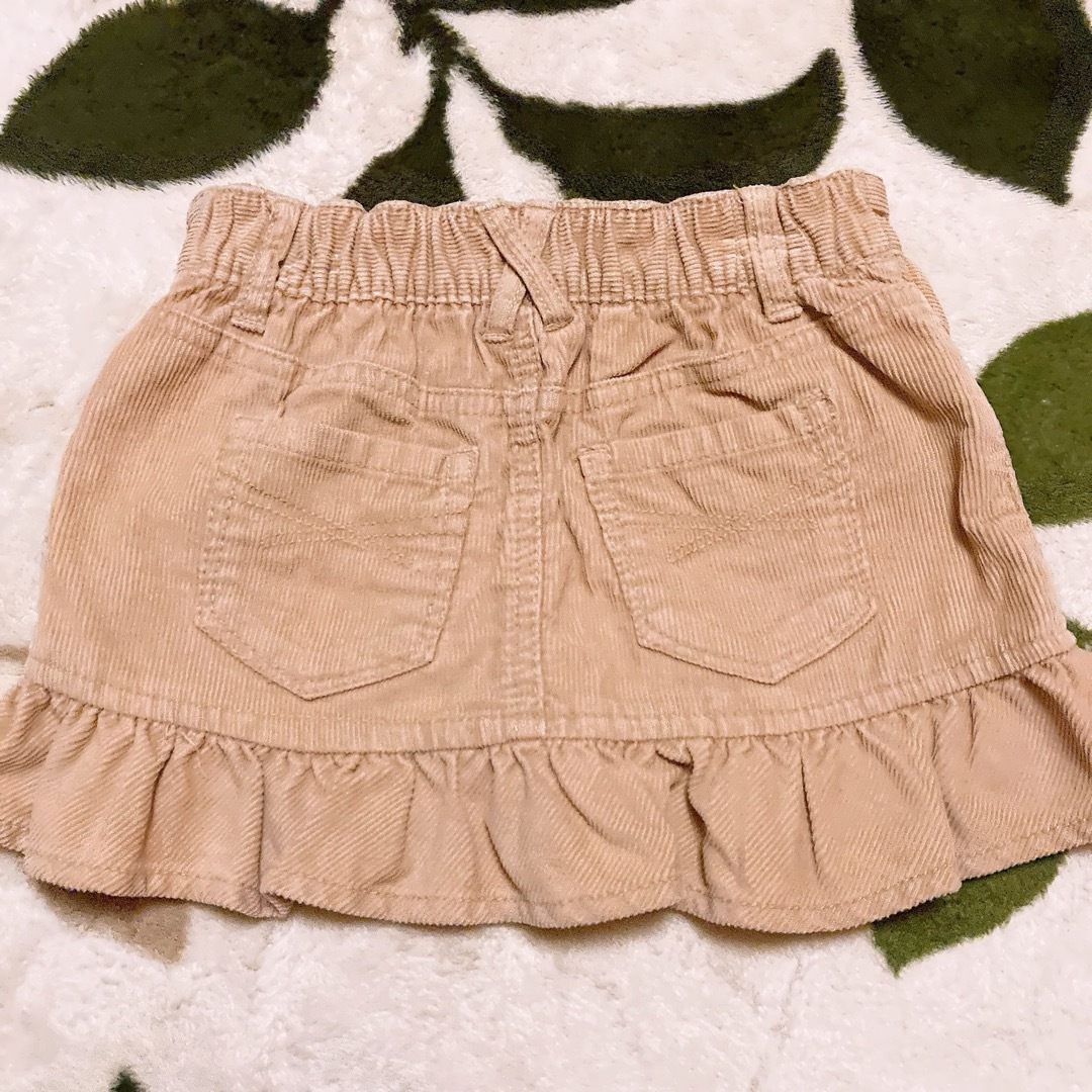 babyGAP(ベビーギャップ)のコーデュロイ　フリルスカート　9095 キッズ/ベビー/マタニティのキッズ服女の子用(90cm~)(スカート)の商品写真