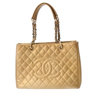 シャネル(CHANEL)のシャネル  GST グランドショッピングトート トートバッグ ゴールド(トートバッグ)